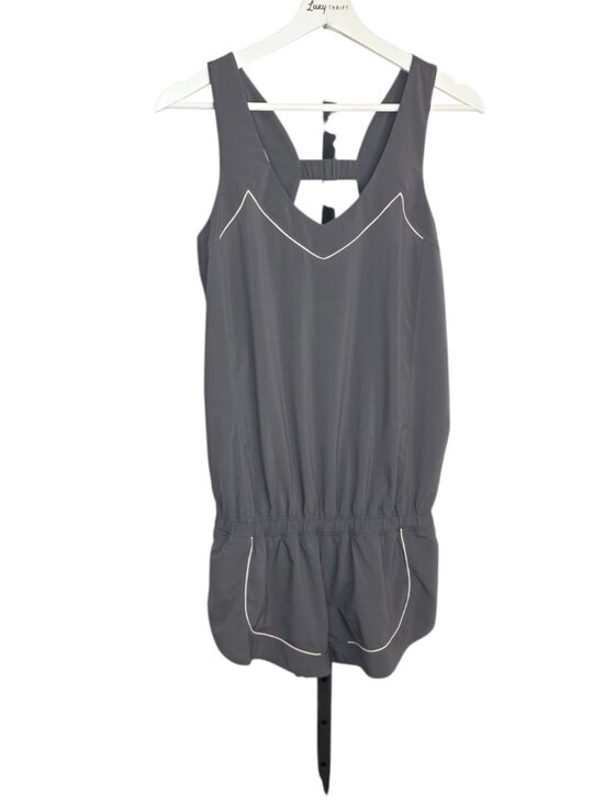 lululemon athletica Pants - Lululemon Runsie Romper, One Piece, Grey, Lined Shorts, Lightweight